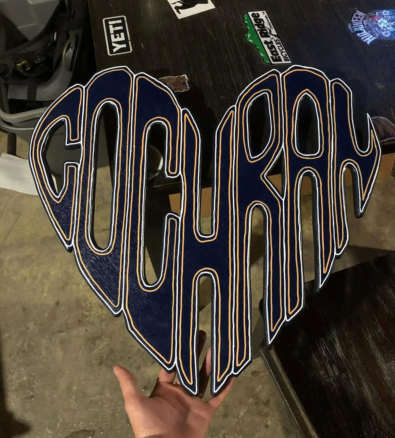 Custom Heart Wooden Name Wall Hanging Sign